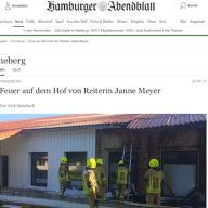 Feuer bei Janne Meyer