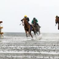 Trotz ungünstiger Witterung rund 14.000 Besucher auf dem Duhner Wattrennen