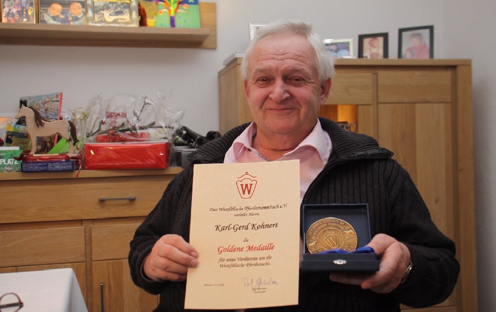Züchter Karl-Gerd Kohnert mit Goldmedaille ausgezeichnet